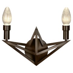 Solid Oiled Brass Regalio Outdoor Wall Sconce by Elisterno