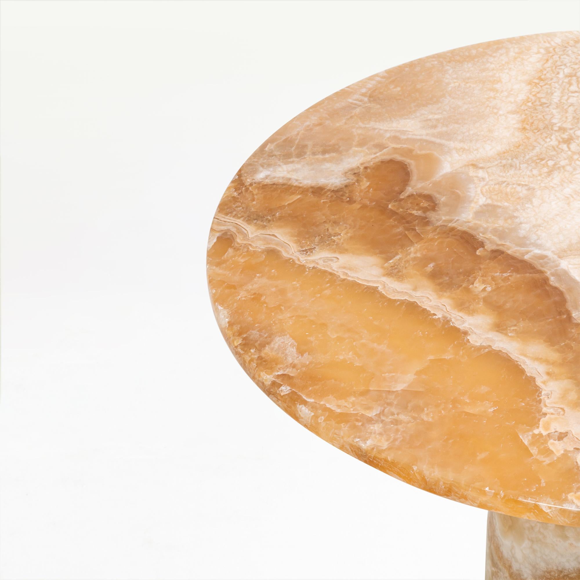 XXIe siècle et contemporain Table basse en onyx massif en vente