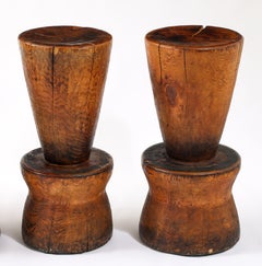 Solid Oregon Pine Barstools in the Style of JB Blunk, USA 1960's