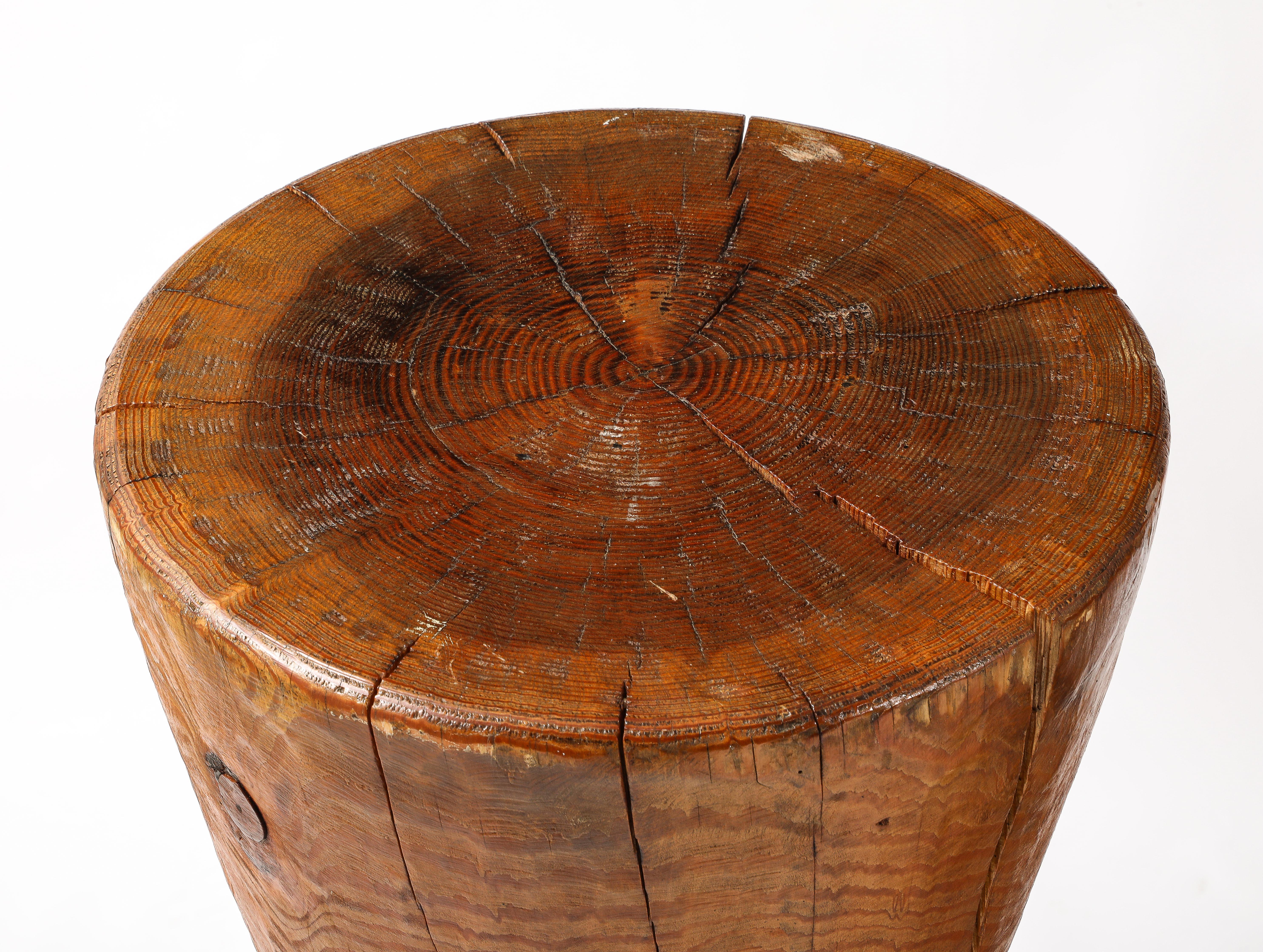 American Solid Oregon Pine Barstools in the Style of JB Blunk, USA 1960's For Sale