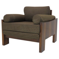 Solid Palisander wood Lounge chair by Milo Baughman