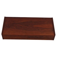 Solid Darkwood Table Box Cigar Box with Compartments Nicely Finished 6
