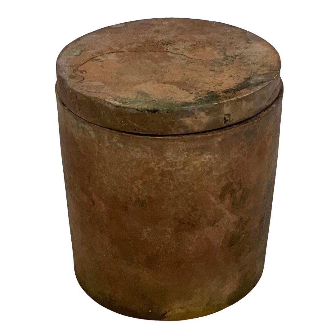 American Solid Patinated Bronze Gardenia Candle #3