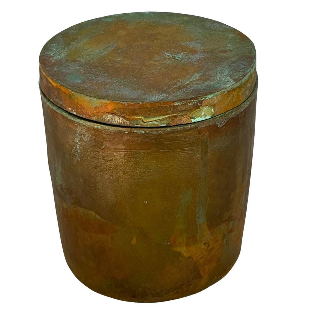 American Solid Patinated Bronze Gardenia Candle #7