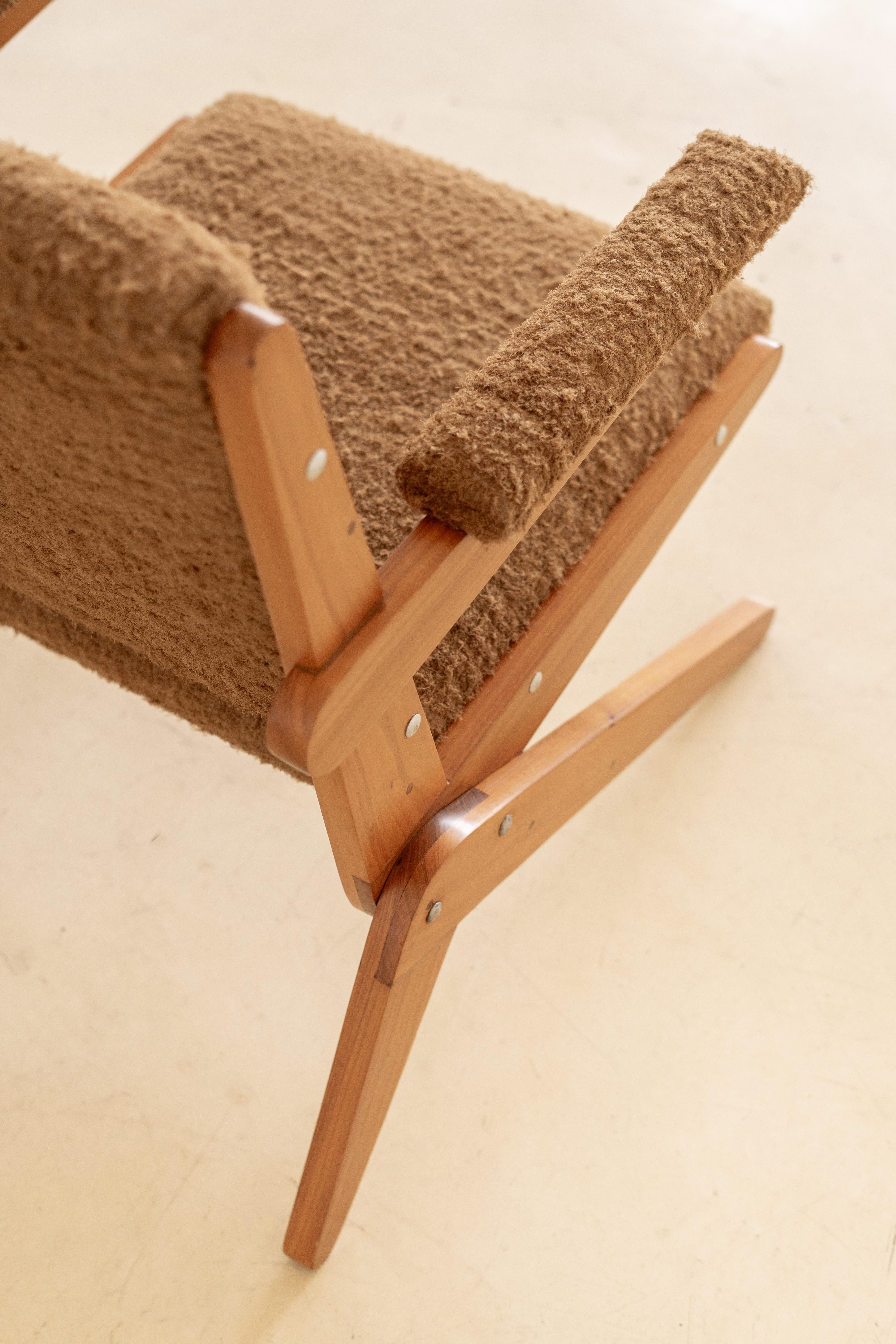 Solid Pau Marfim Armchair, 1950s, Brazilian Mid-century Modern For Sale 6