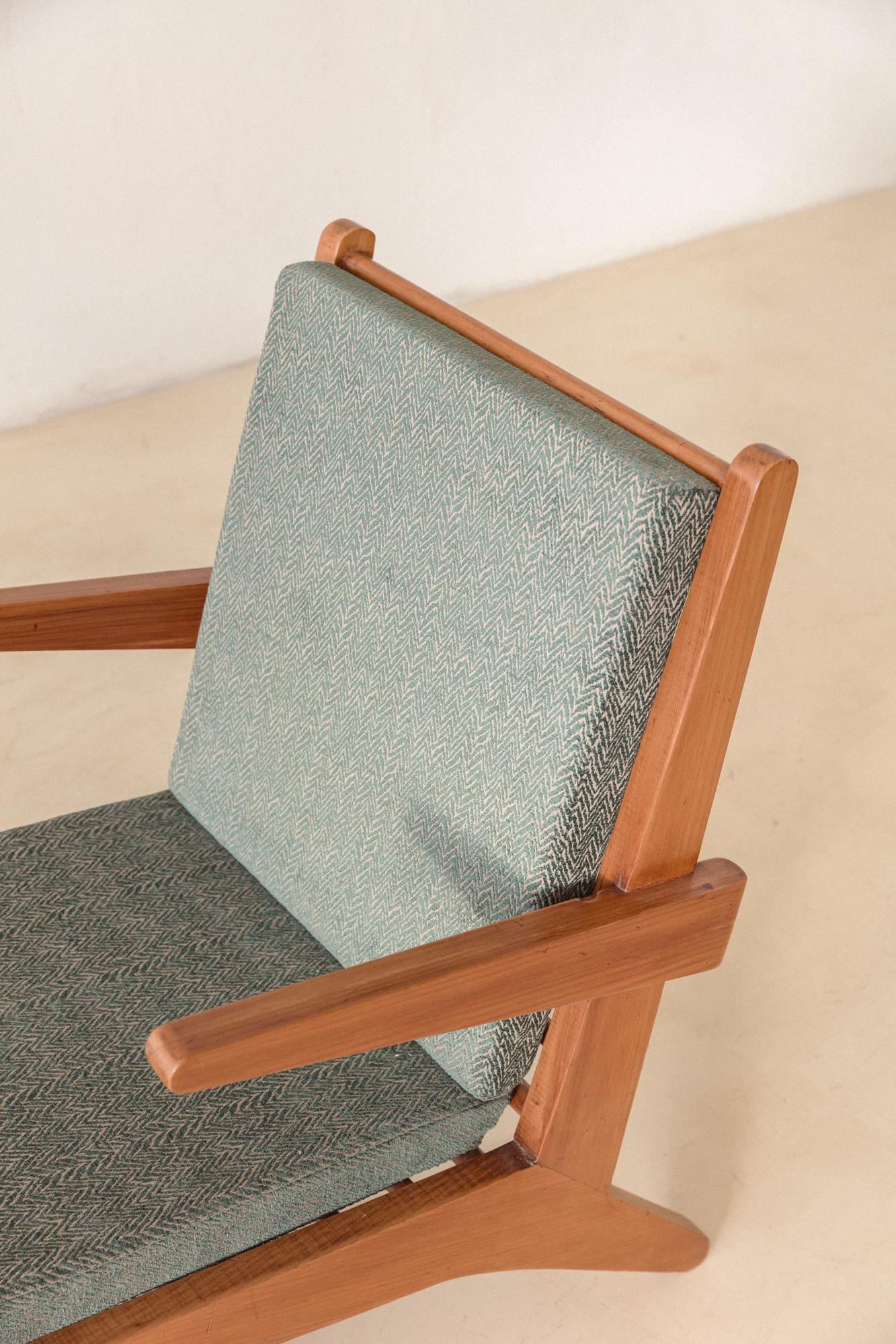 Solid Pau Marfim Armchair, 1950s, Brazilian Mid-century Modern For Sale 6