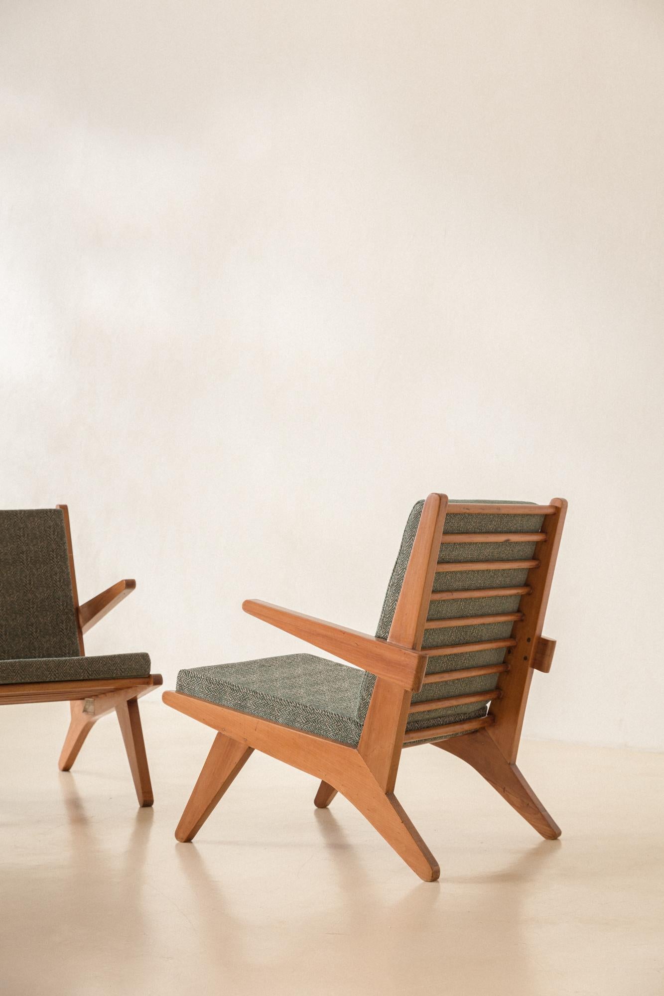 Solid Pau Marfim Armchair, 1950s, Brazilian Mid-century Modern For Sale 3