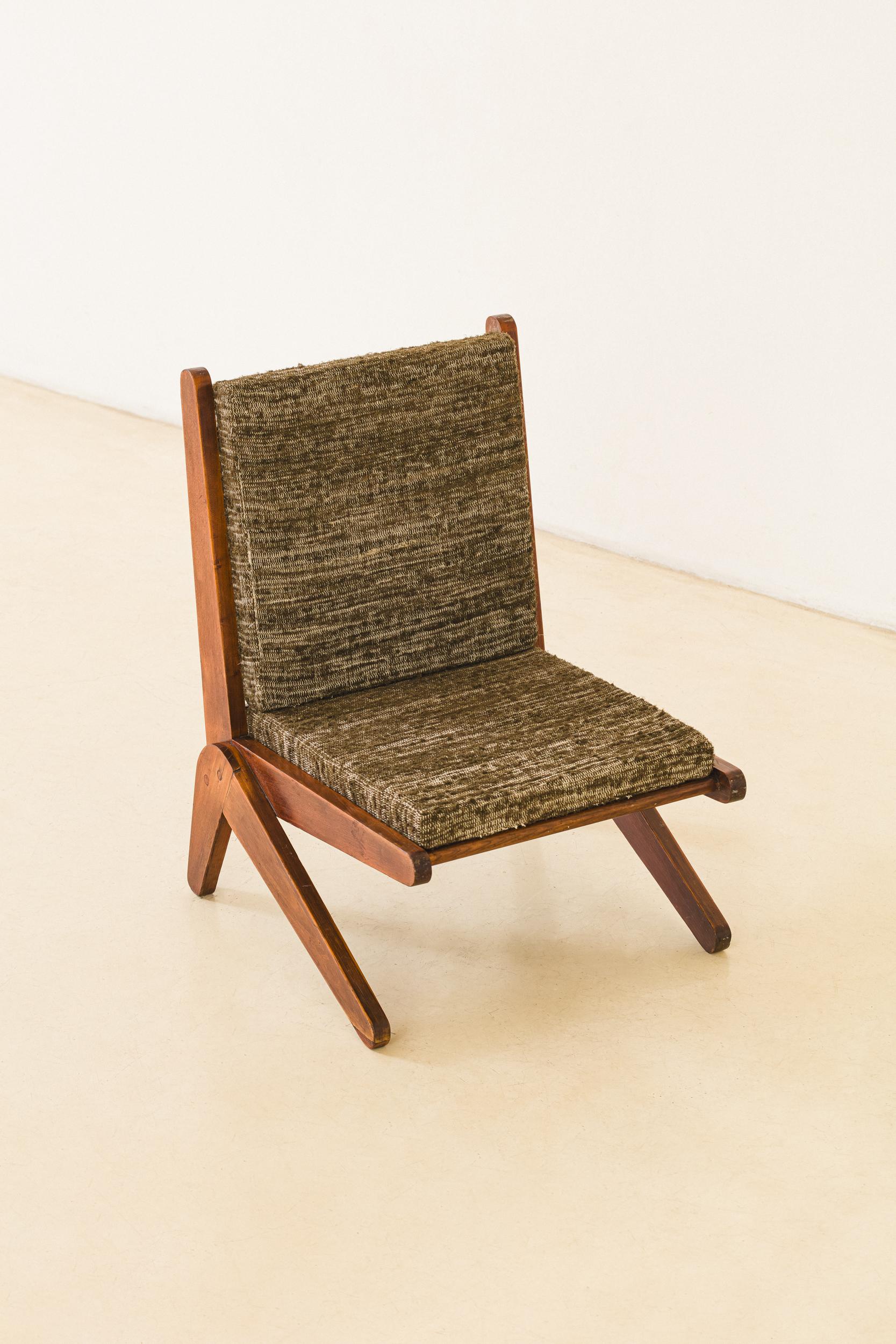 Solid Pau Marfim Lounge chairs, Unknown, 1950s, Brazilian Mid-century Modern For Sale 6