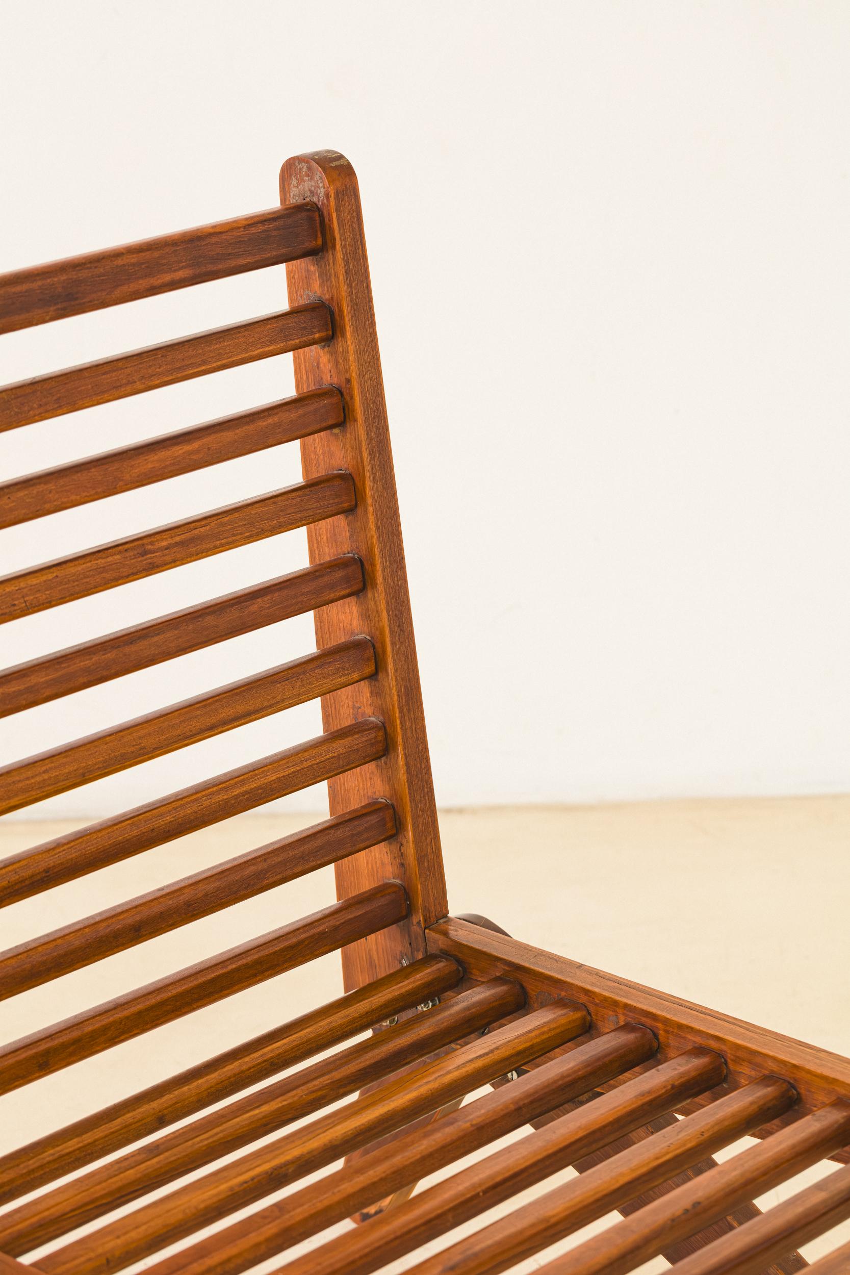 Solid Pau Marfim Lounge chairs, Unknown, 1950s, Brazilian Mid-century Modern For Sale 7