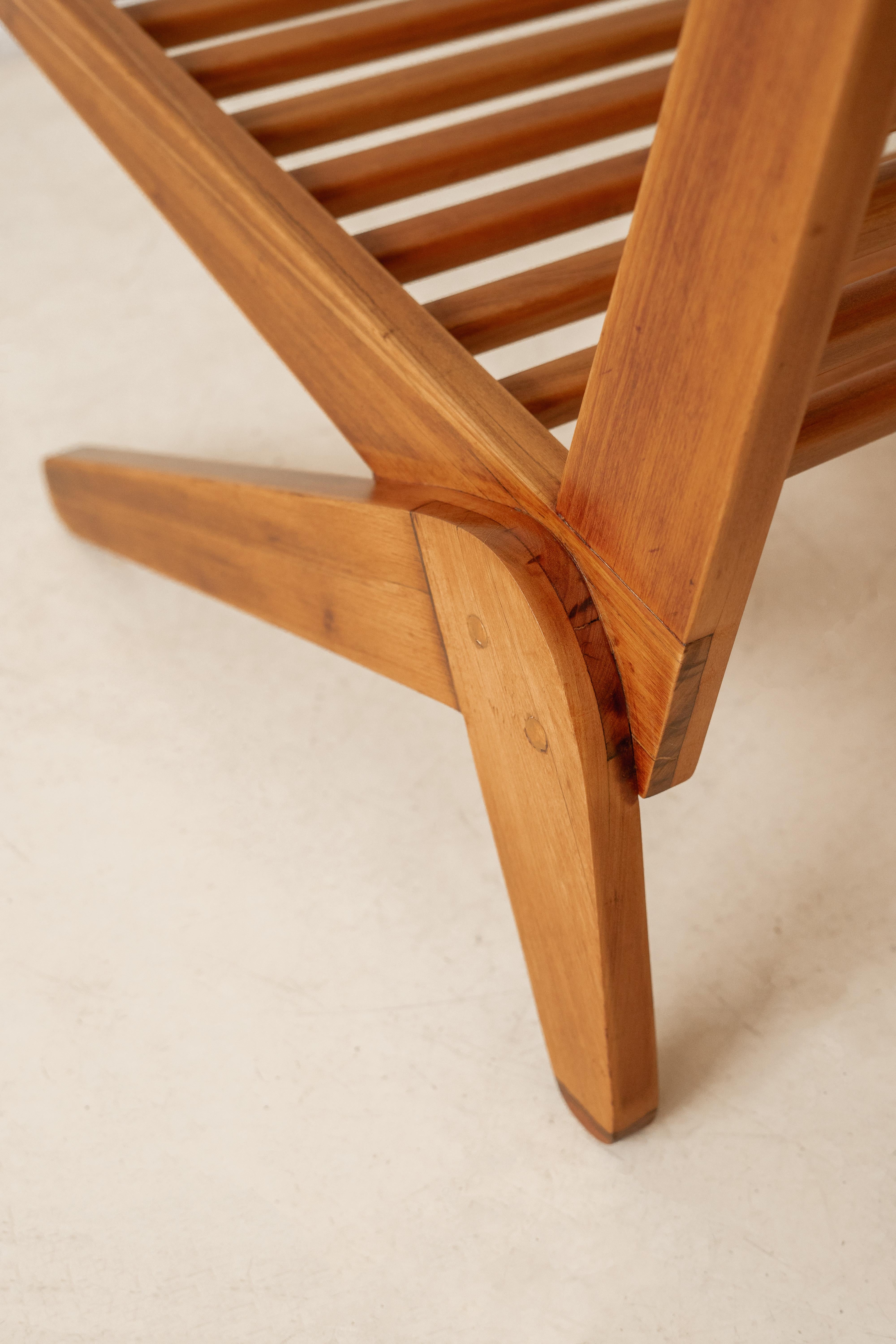 Solid Pau Marfim Lounge chairs, Unknown, 1950s, Brazilian Mid-century Modern For Sale 13