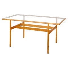 Mesa Estrutural de Madera Maciza de Pau Marfim de Joaquim Tenreiro, Diseño Brasileño