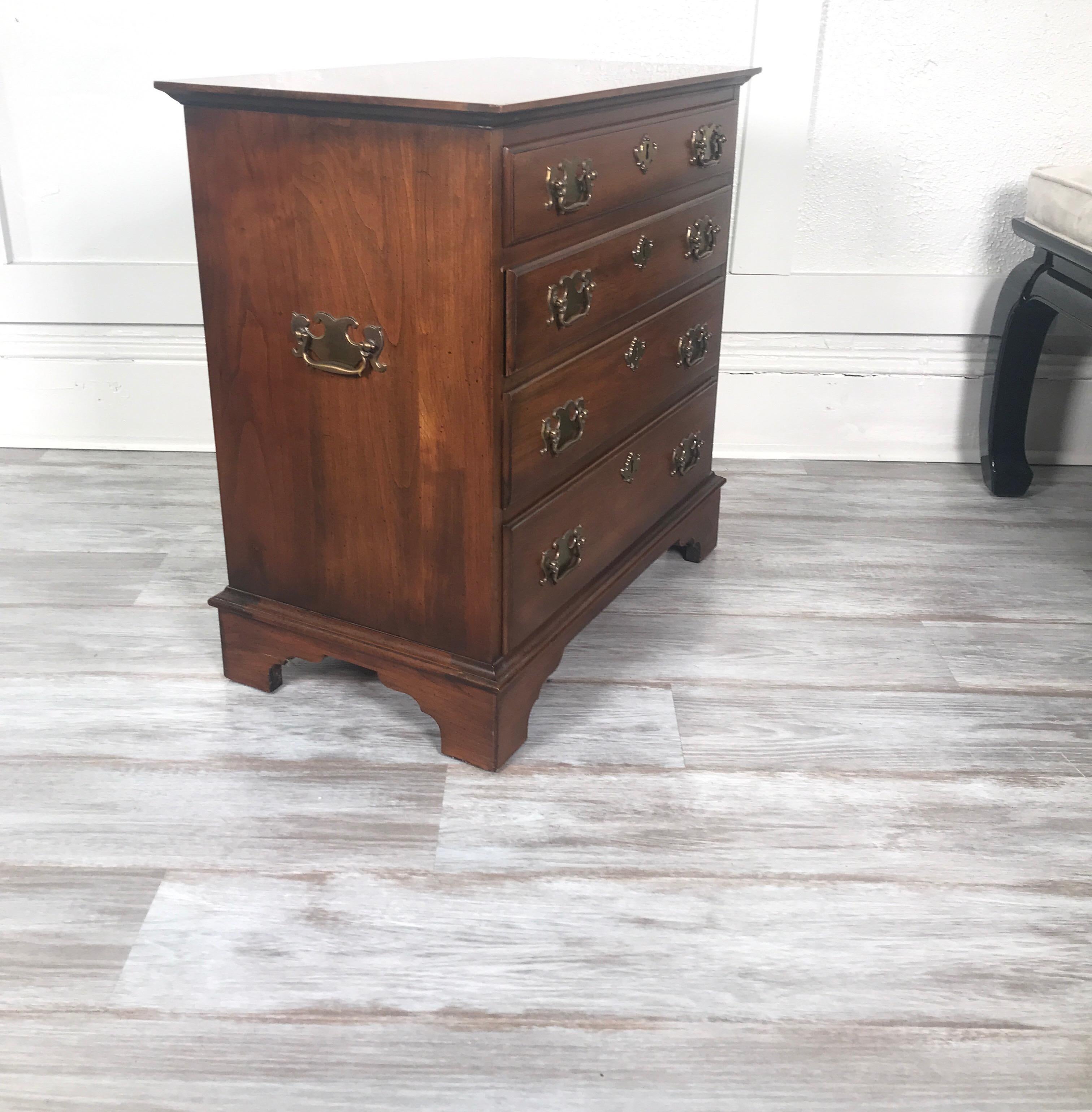 American Solid Pennsylvania Cherry Diminutive Bachelors Chest For Sale