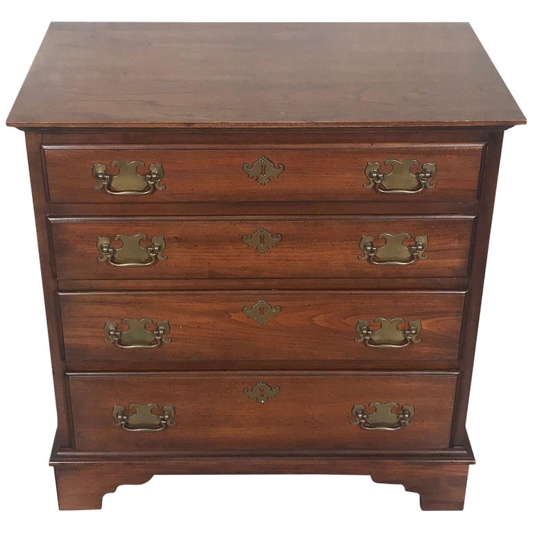 Solid Pennsylvania Cherry Diminutive Bachelors Chest For Sale at