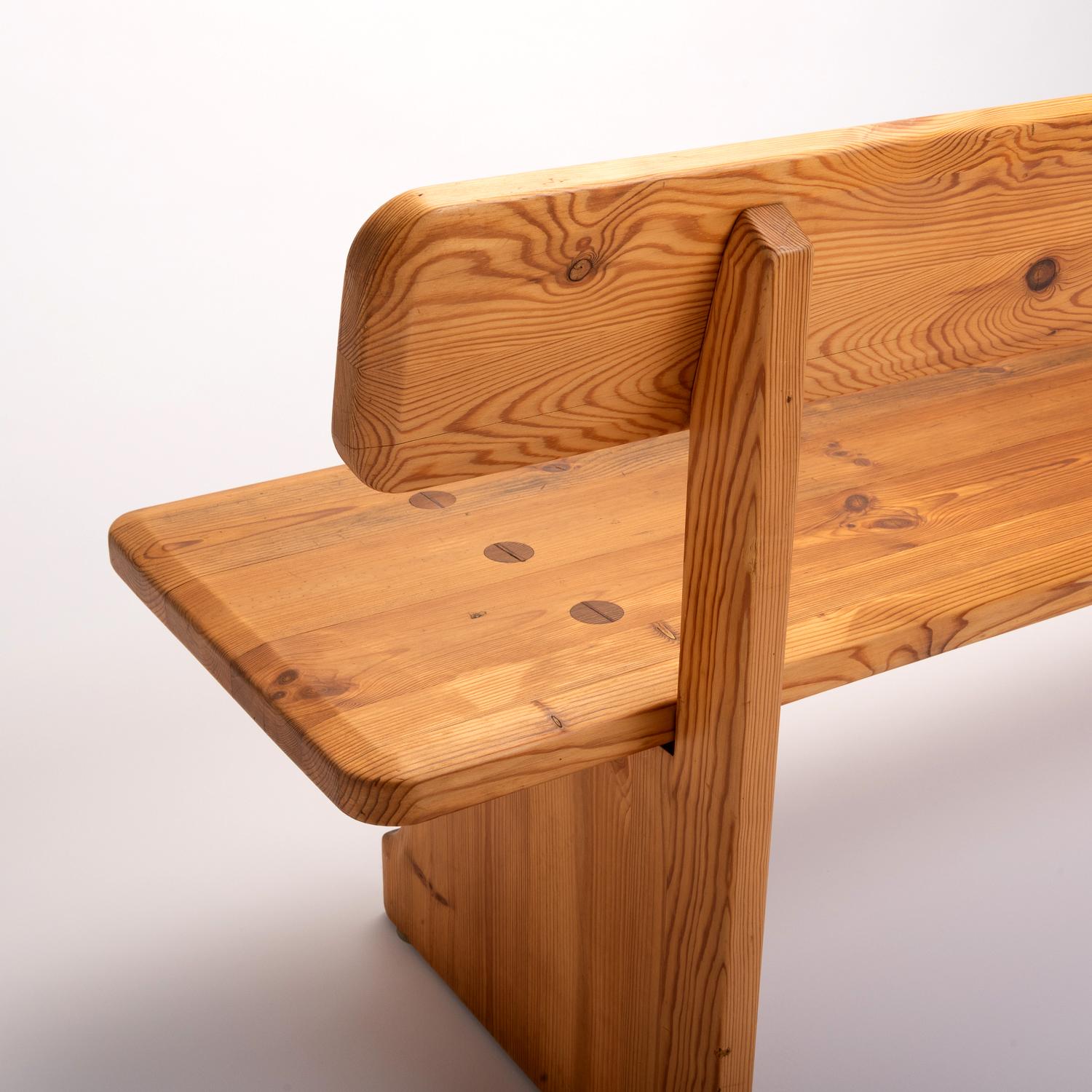 Solid Pine Bench by Carl Malmsten for Karl Andersson & Söner, Sweden, 1960s 6