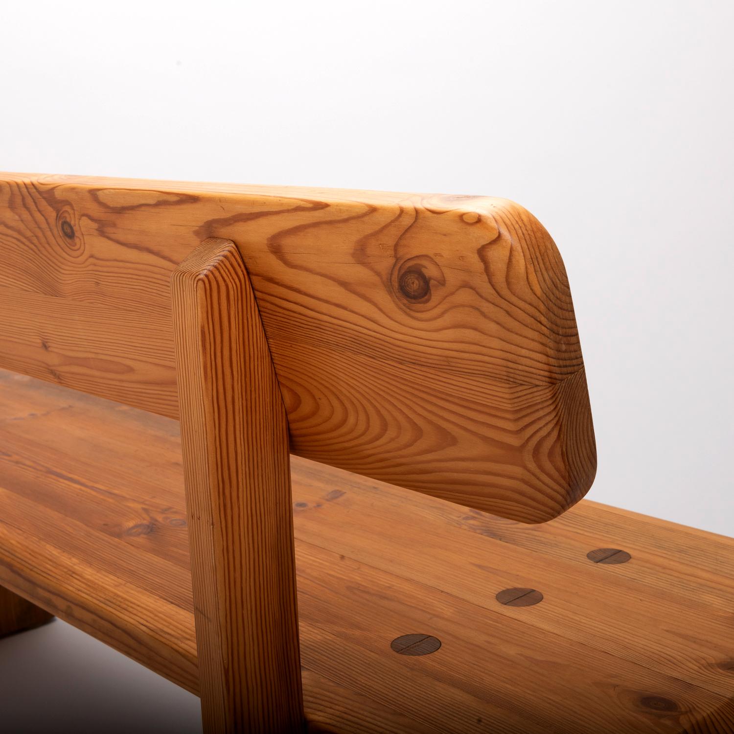Solid Pine Bench by Carl Malmsten for Karl Andersson & Söner, Sweden, 1960s 7
