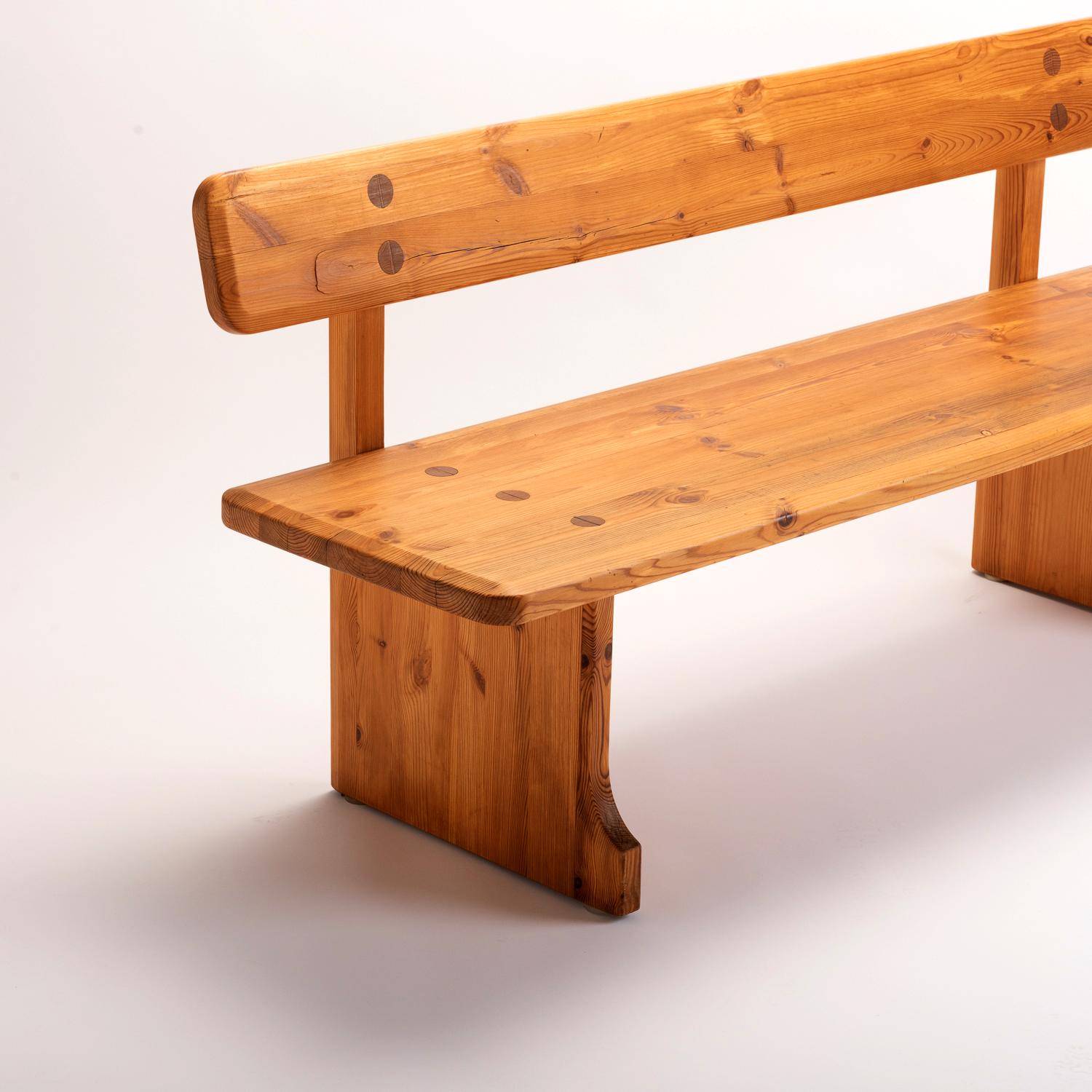 Mid-20th Century Solid Pine Bench by Carl Malmsten for Karl Andersson & Söner, Sweden, 1960s