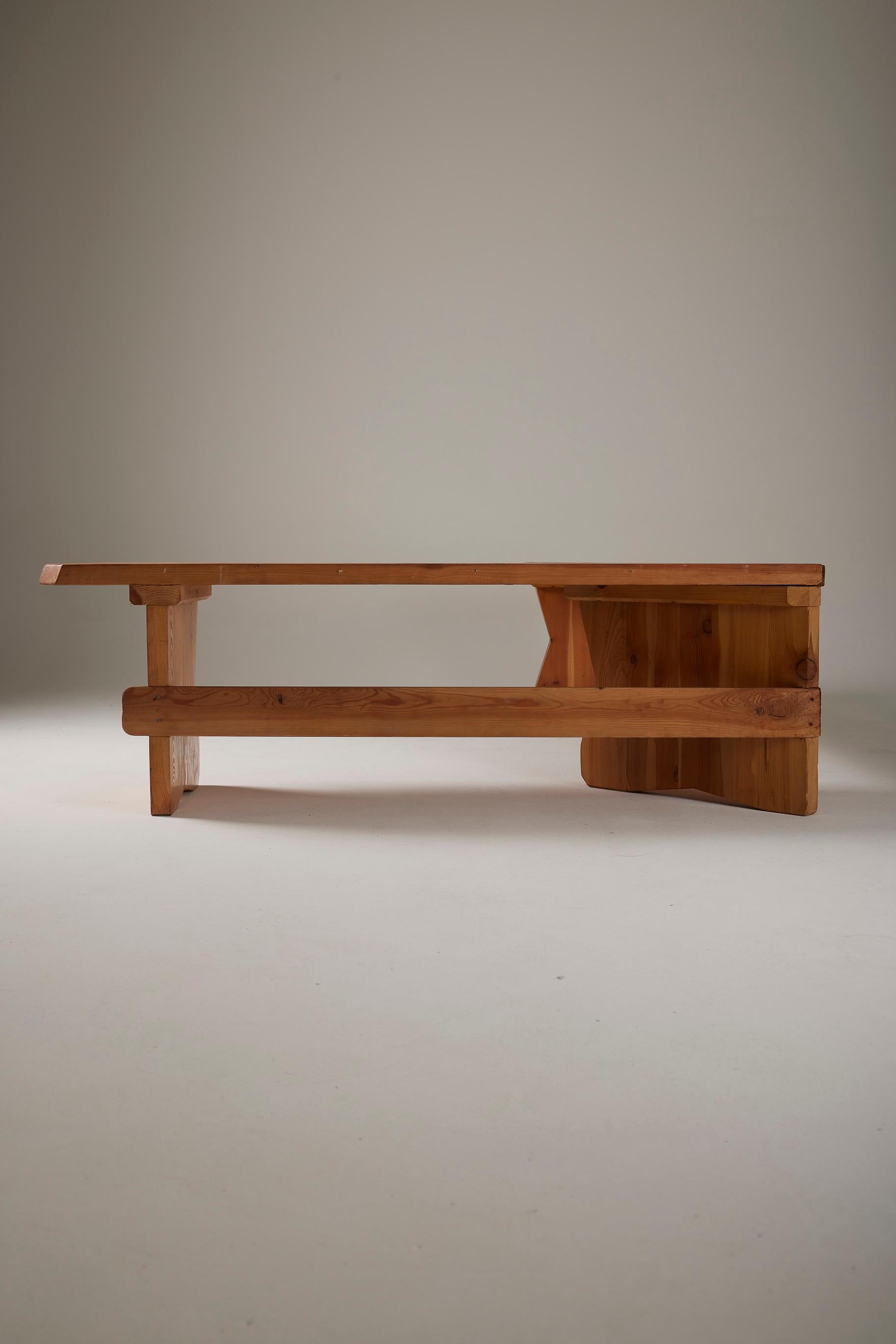 Solid pine bench 5