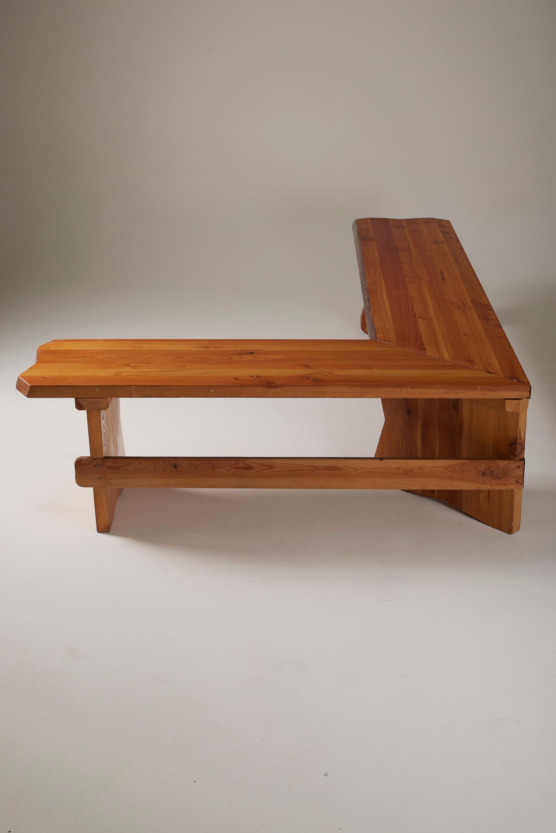 Solid pine bench 6
