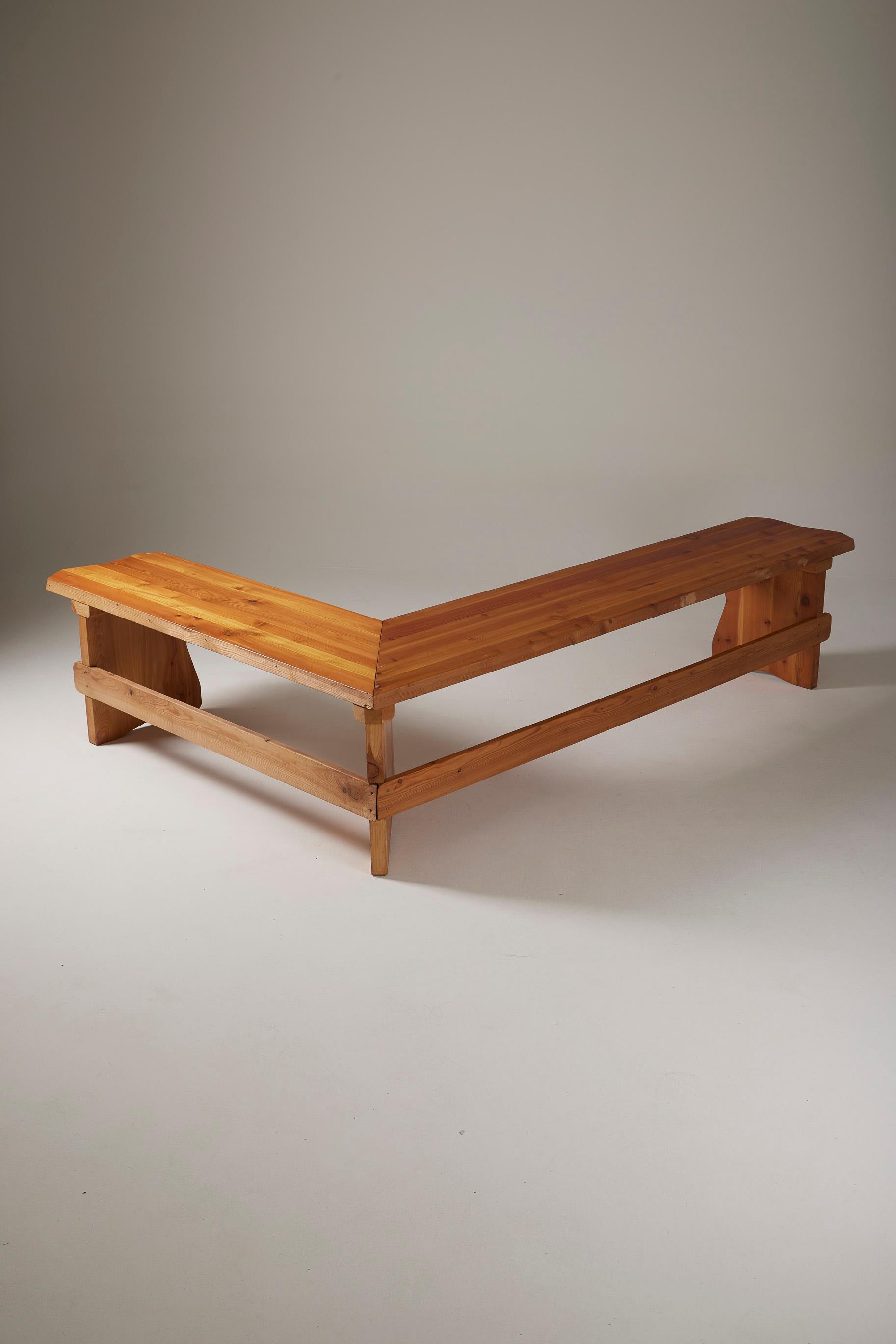 Solid pine bench 7