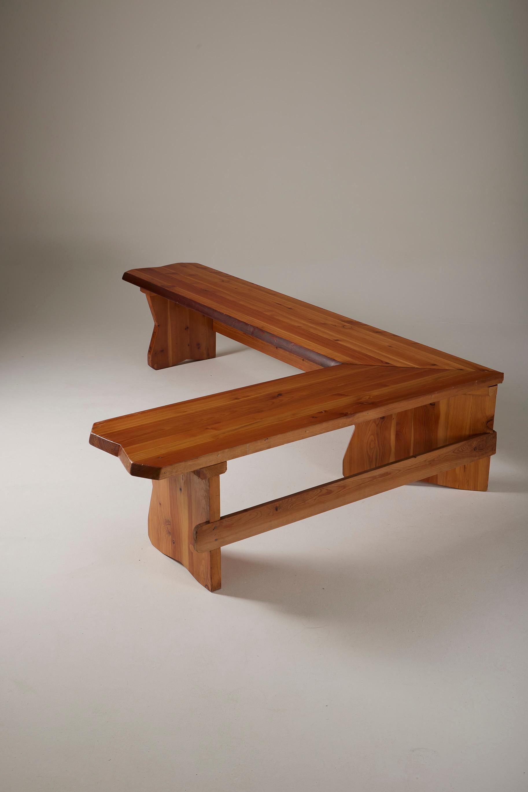 Solid pine bench 3