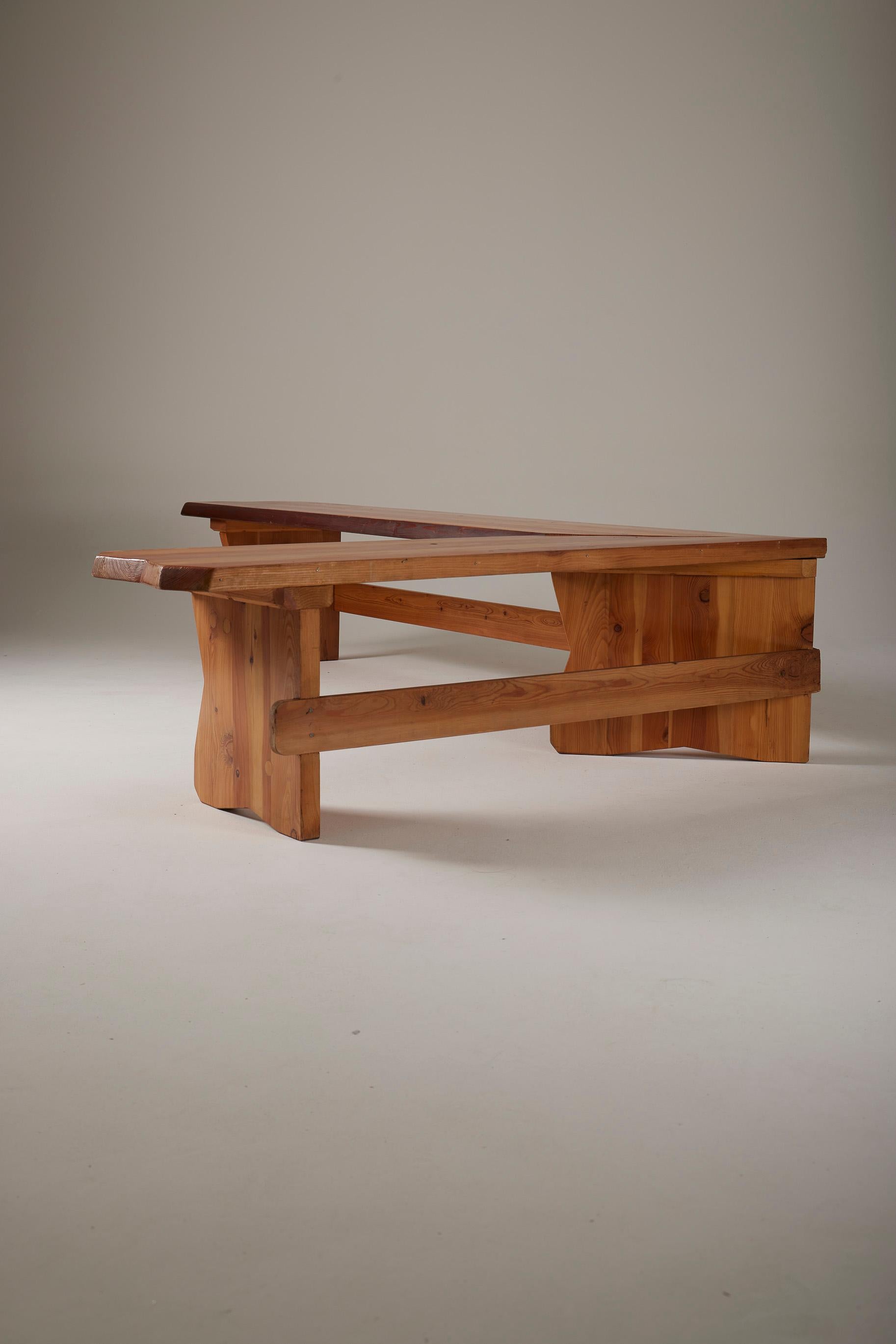 Solid pine bench 4