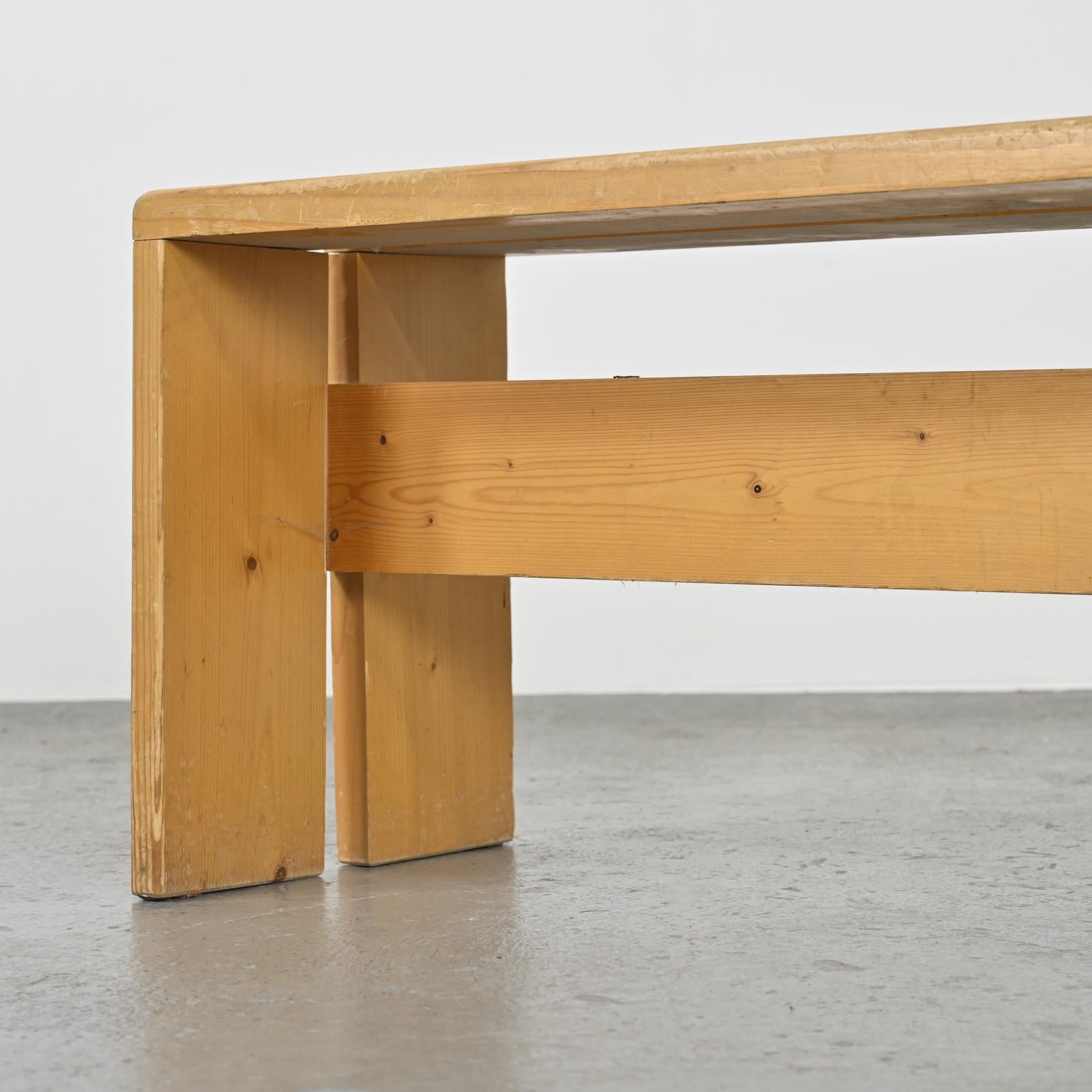  Solid Pine Benches from Les Arcs, France, circa 1973  For Sale 9