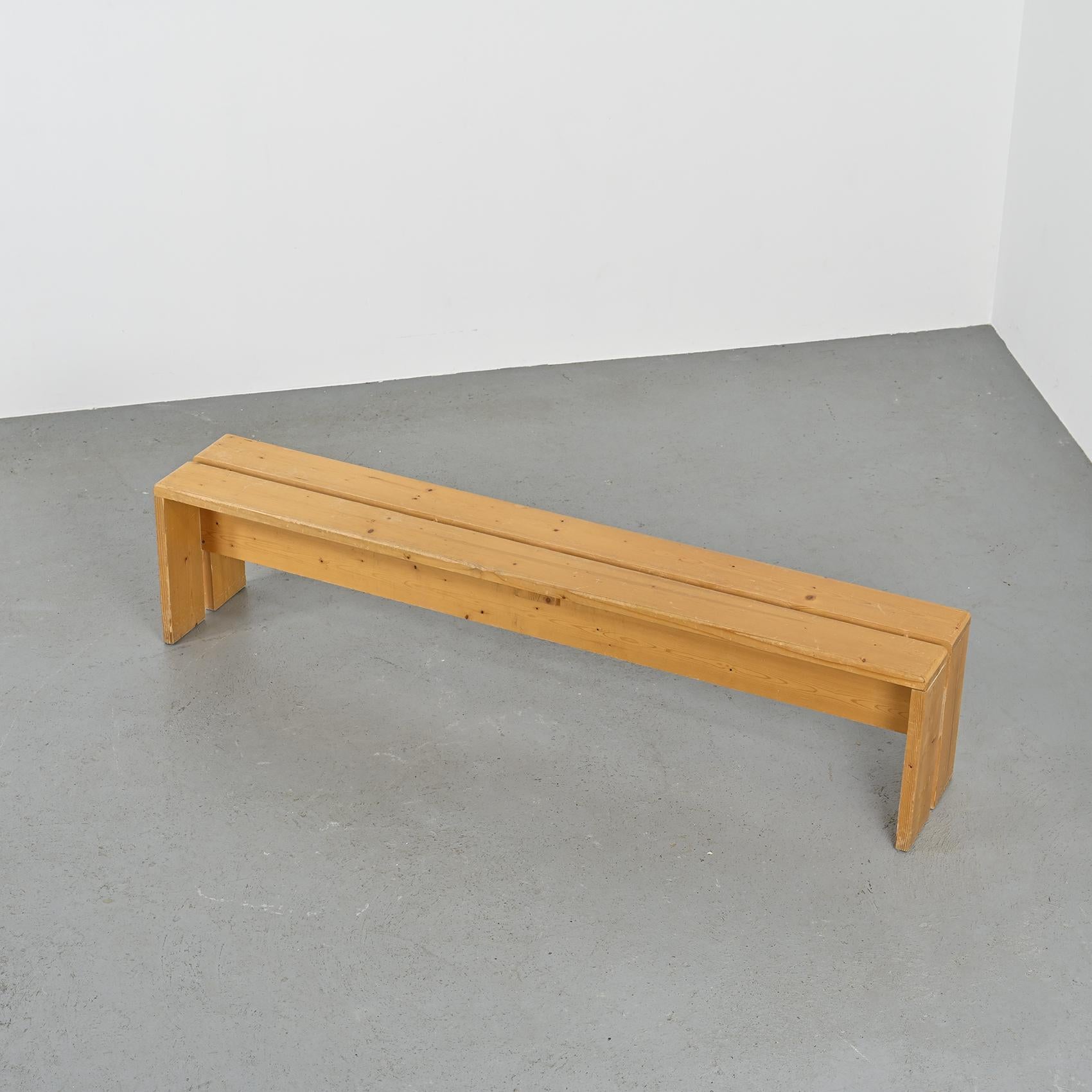  Solid Pine Benches from Les Arcs, France, circa 1973  For Sale 11