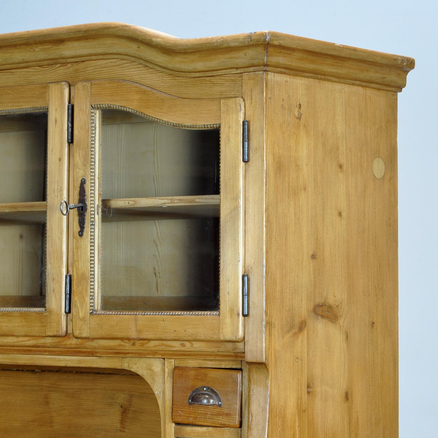 Solid Pine Bread Cabinet, 1920s 4