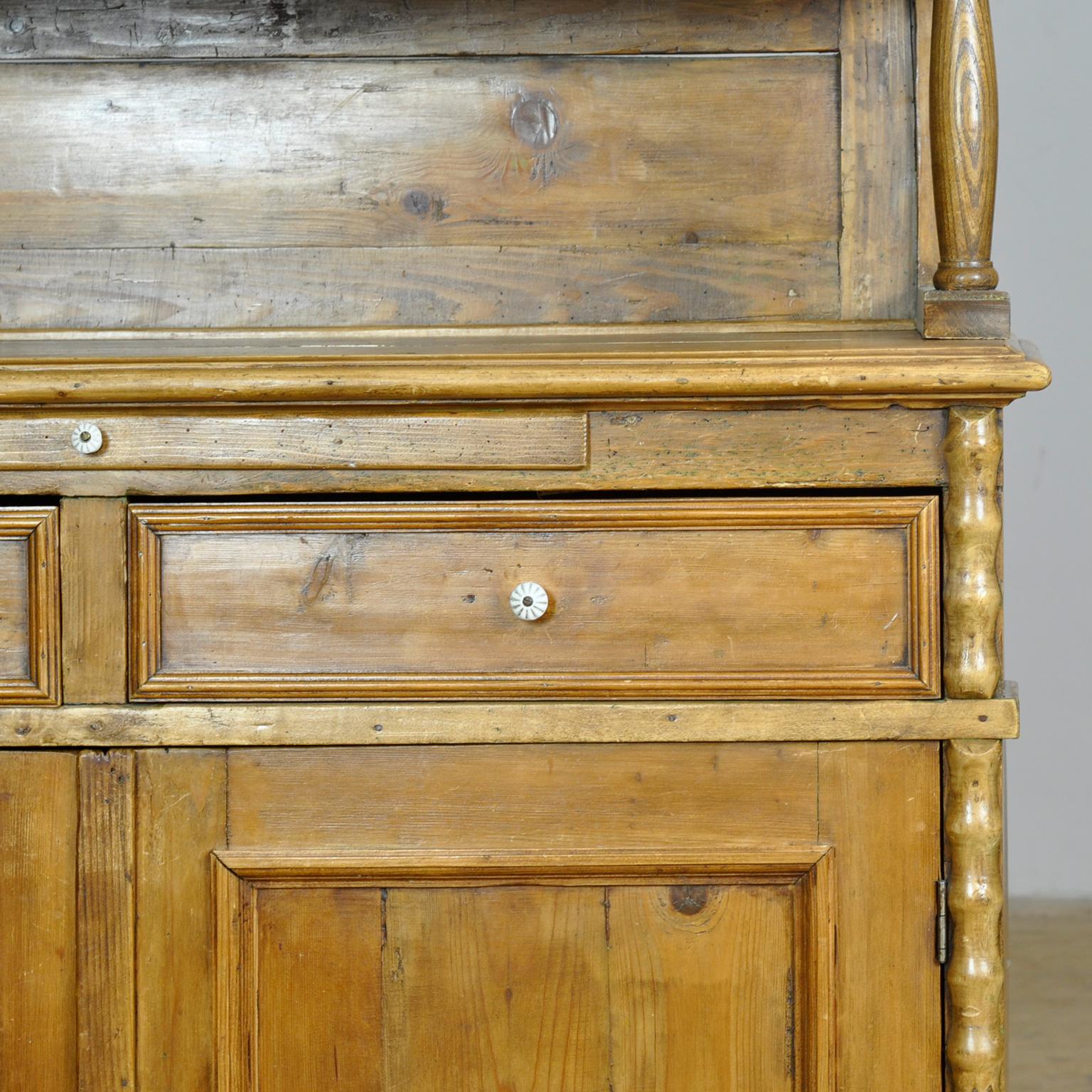 Solid Pine Bread Cabinet, 1920s For Sale 5