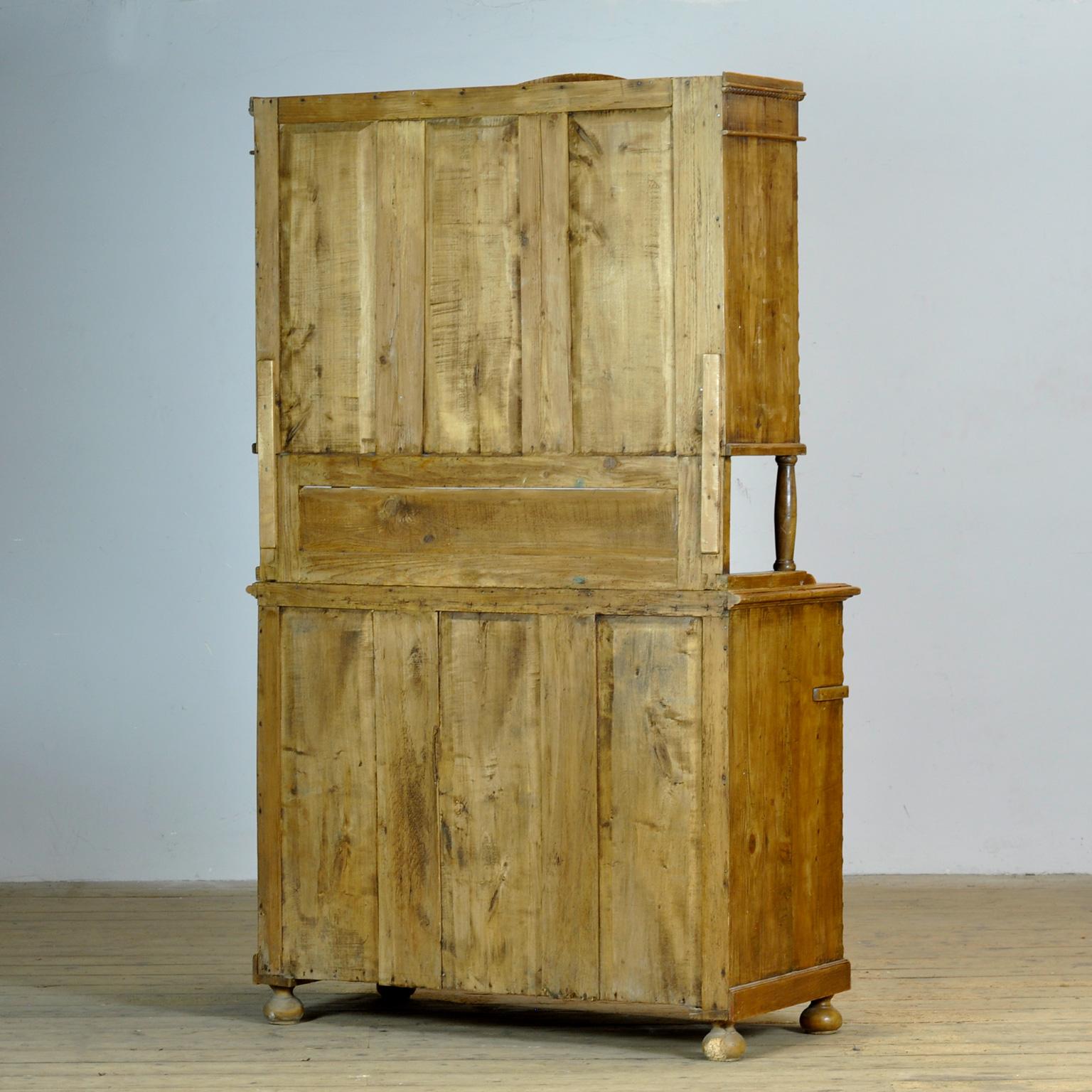 Solid Pine Bread Cabinet, 1920s For Sale 7