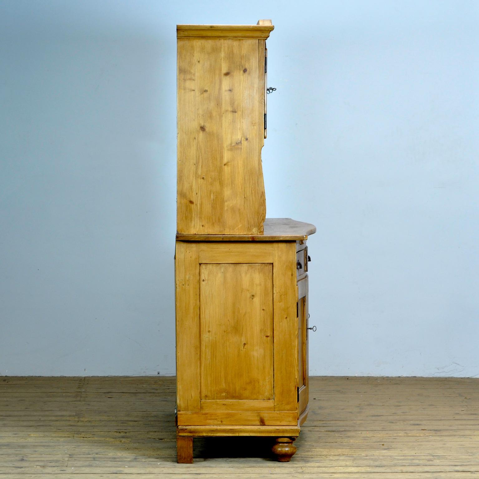 Solid Pine Bread Cabinet, 1920s 10