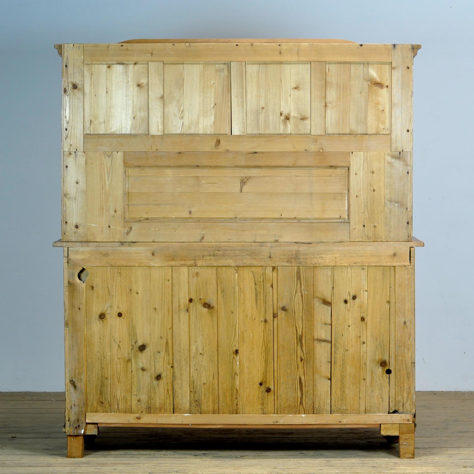 Solid Pine Bread Cabinet, 1920s 11