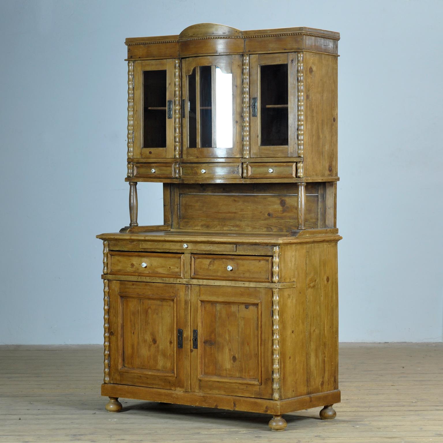 German Solid Pine Bread Cabinet, 1920s For Sale