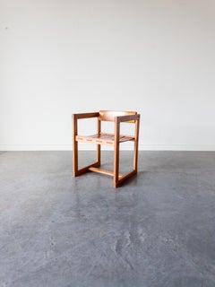 Stuhl aus massivem Kiefernholz von Edvin Helseth für Trybo, 1966