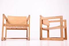 Chaises en pin massif d'Edvin Helseth - Design scandinave au charme rustique, Norw