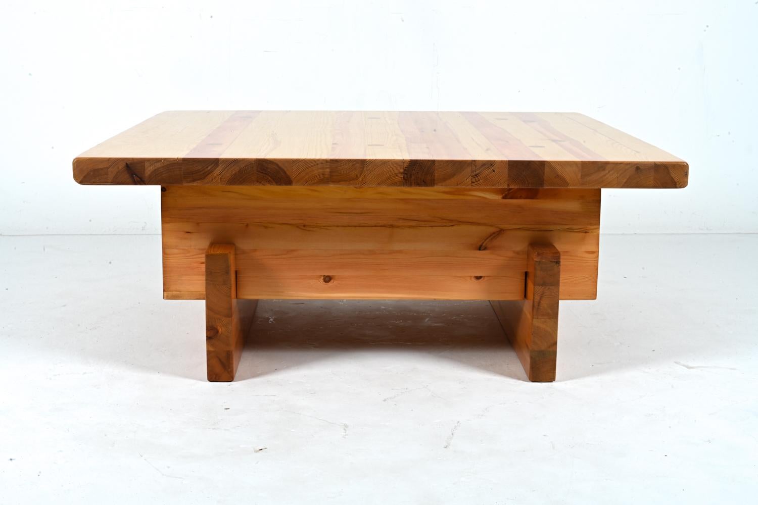 Solid Pine Coffee Table by Roland Wilhelmsson for Karl Andersson & Söner For Sale 4