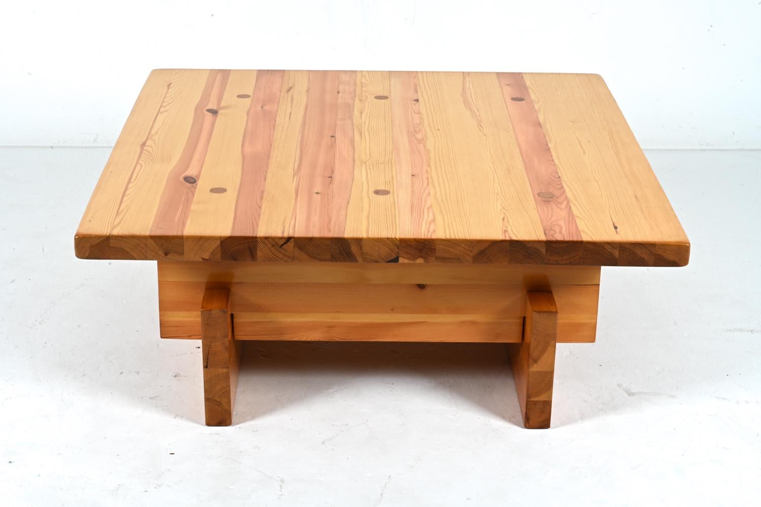 Solid Pine Coffee Table by Roland Wilhelmsson for Karl Andersson & Söner For Sale 7