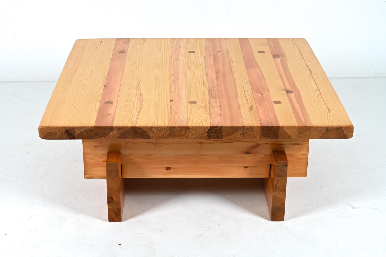 Solid Pine Coffee Table by Roland Wilhelmsson for Karl Andersson & Söner For Sale 3