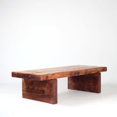 Solid Pine Coffee Table or Bench by Roland Wilhelmsson, Sweden, 1970