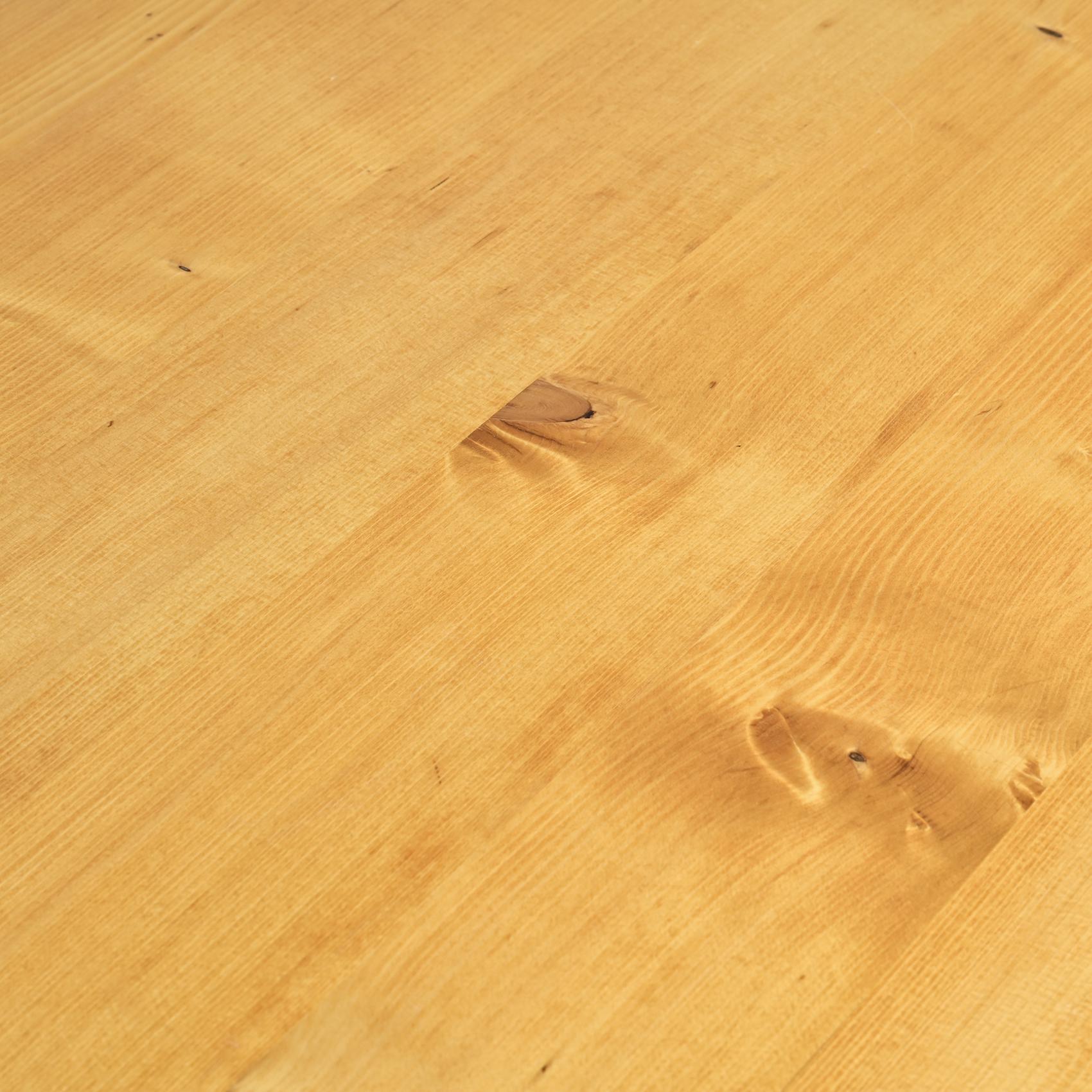  Solid pine rectangular dining table, selected for the French ski resort 