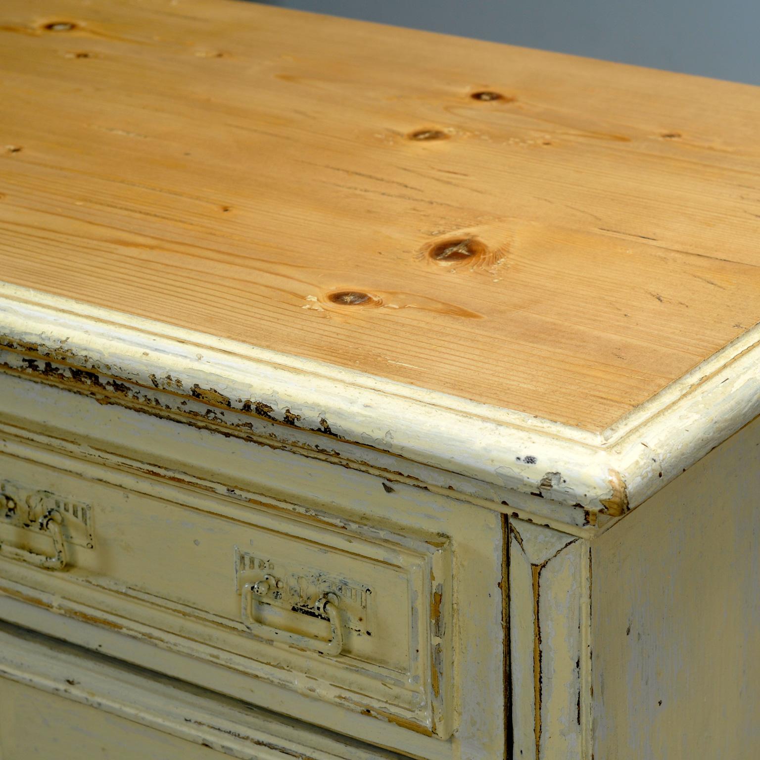 Commode en pin massif, années 1910 en vente 2