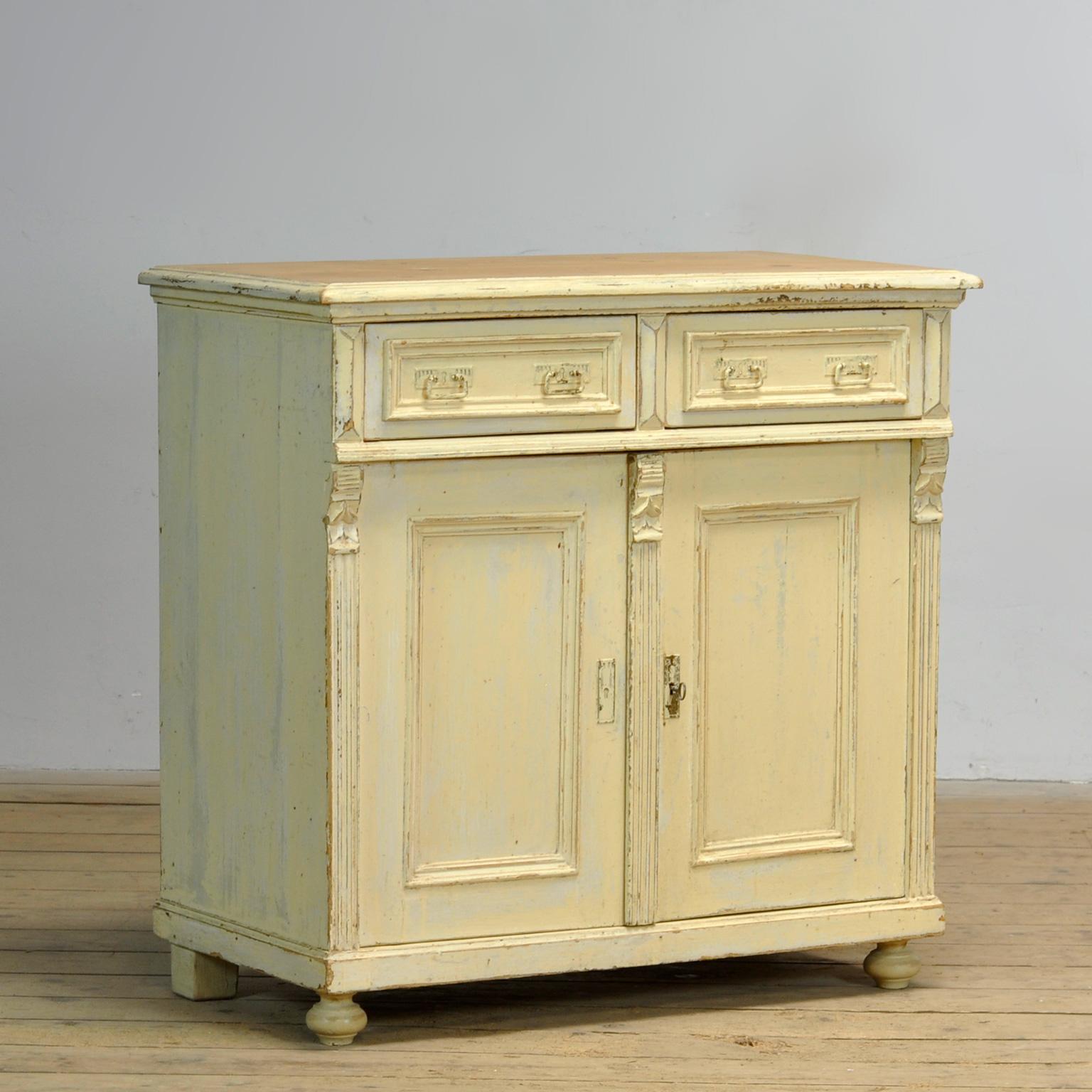 Rustique Commode en pin massif, années 1910 en vente
