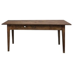 Solid pine farmhouse table, France, 1950s