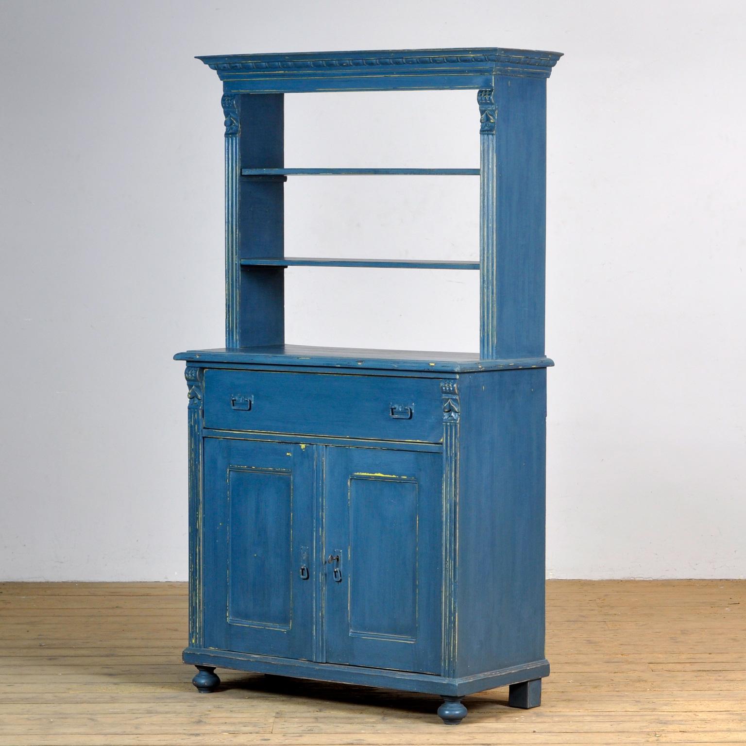 Hungarian Solid pine kitchen cabinet, 1920's For Sale