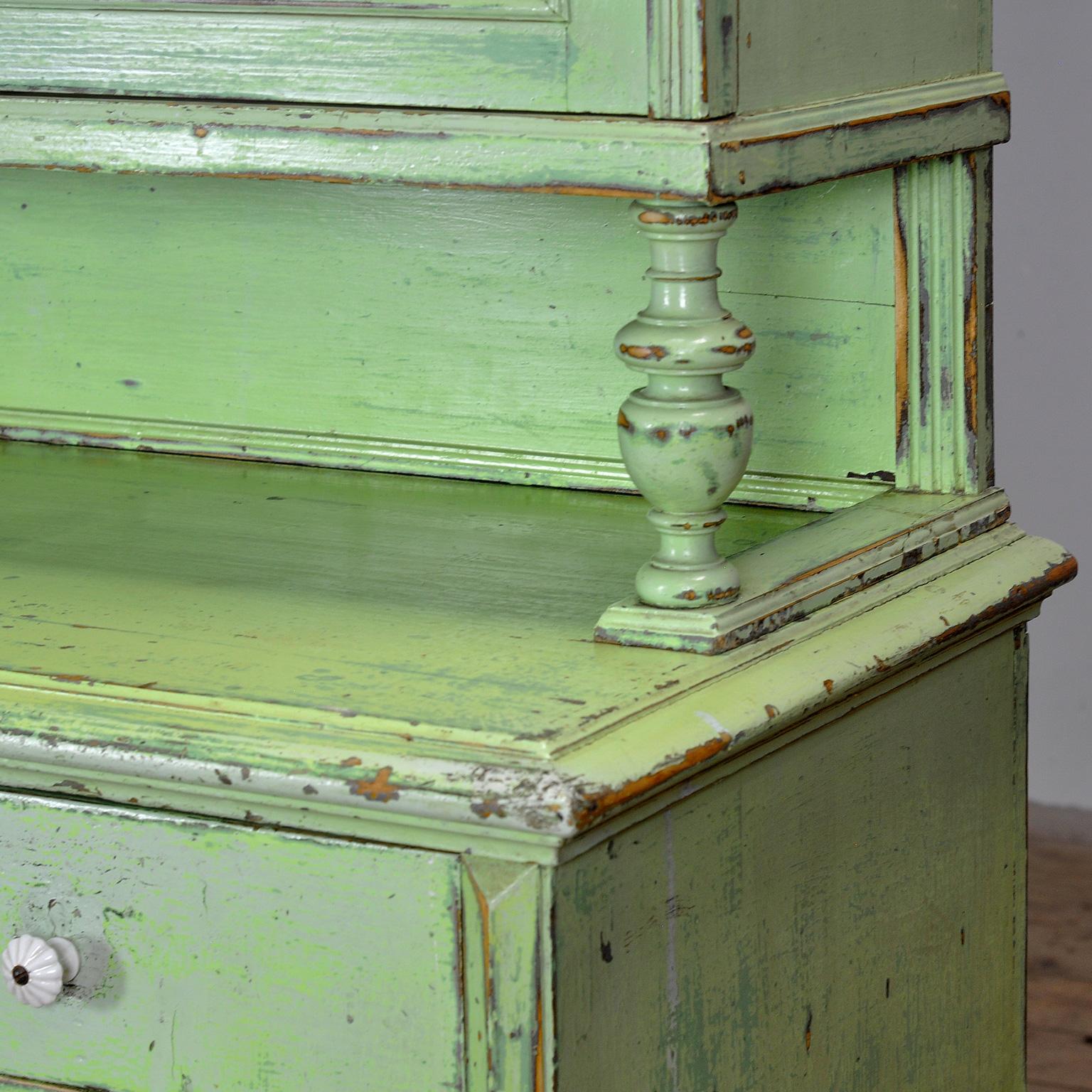 Küchenschrank aus massivem Kiefernholz, 1900er Jahre im Angebot 4