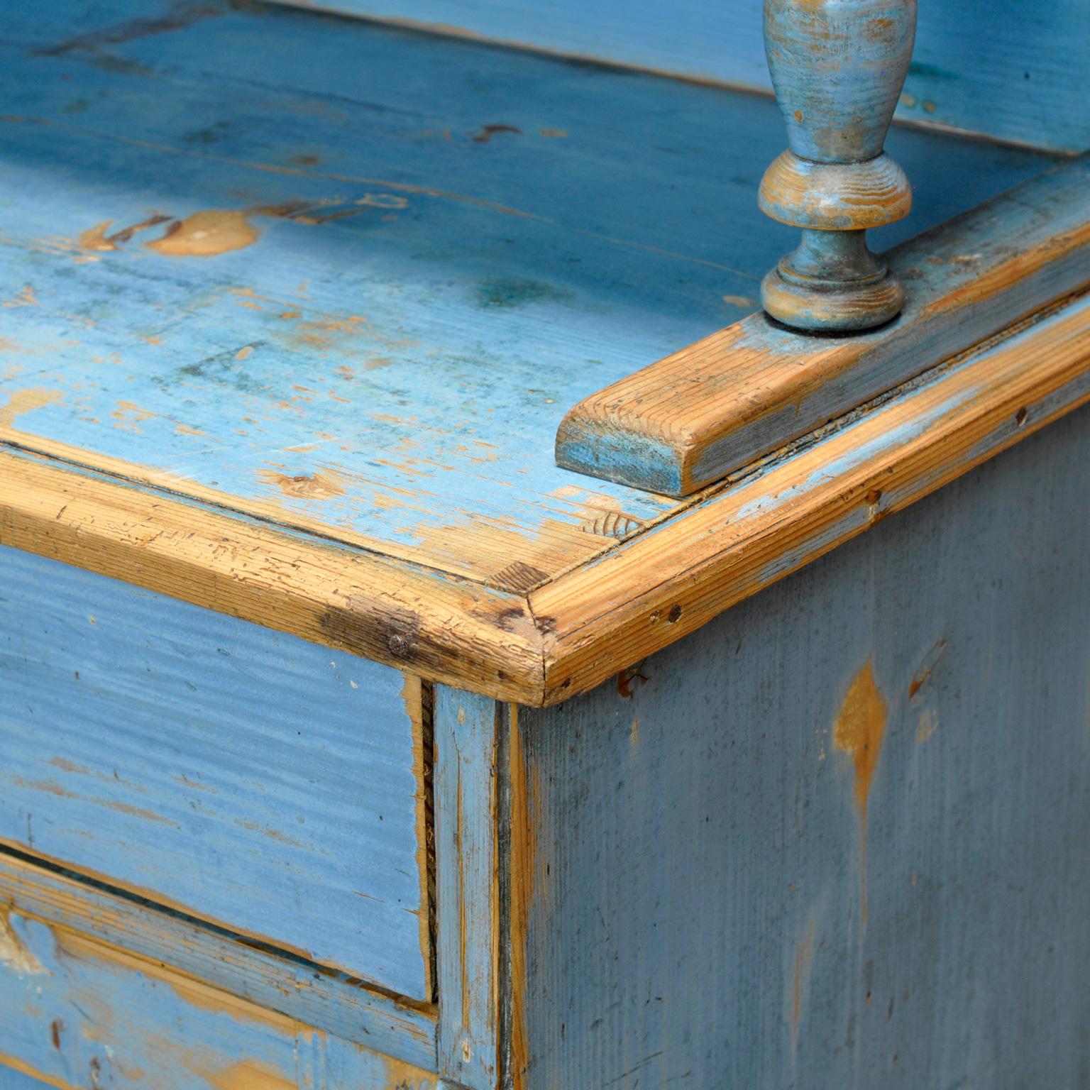 Armoire de cuisine en pin massif, années 1900 en vente 7