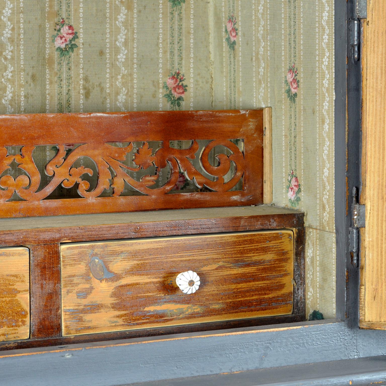 Solid Pine Kitchen Cupboard, 1920's For Sale 2