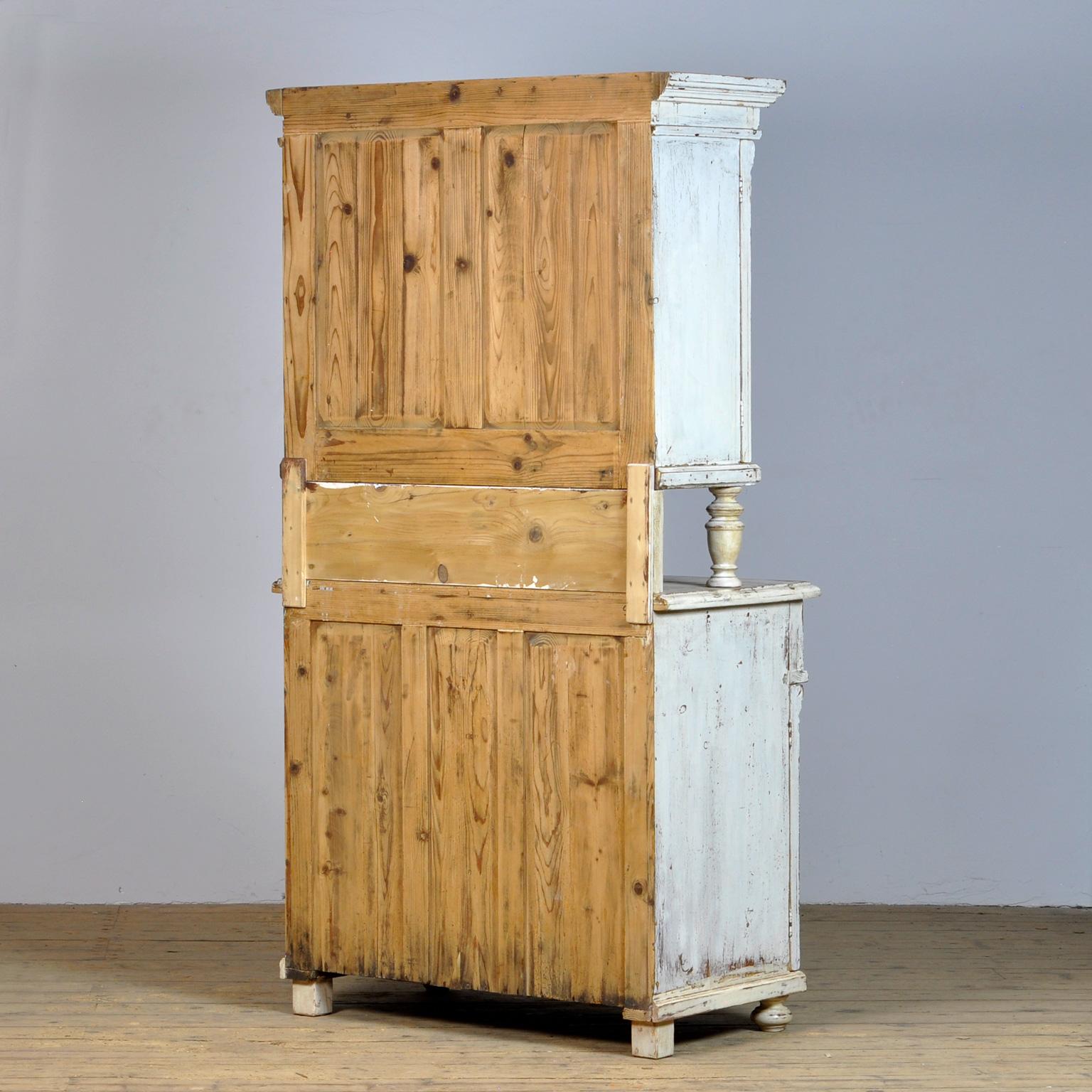 Solid Pine Kitchen Cupboard, 1920's For Sale 6