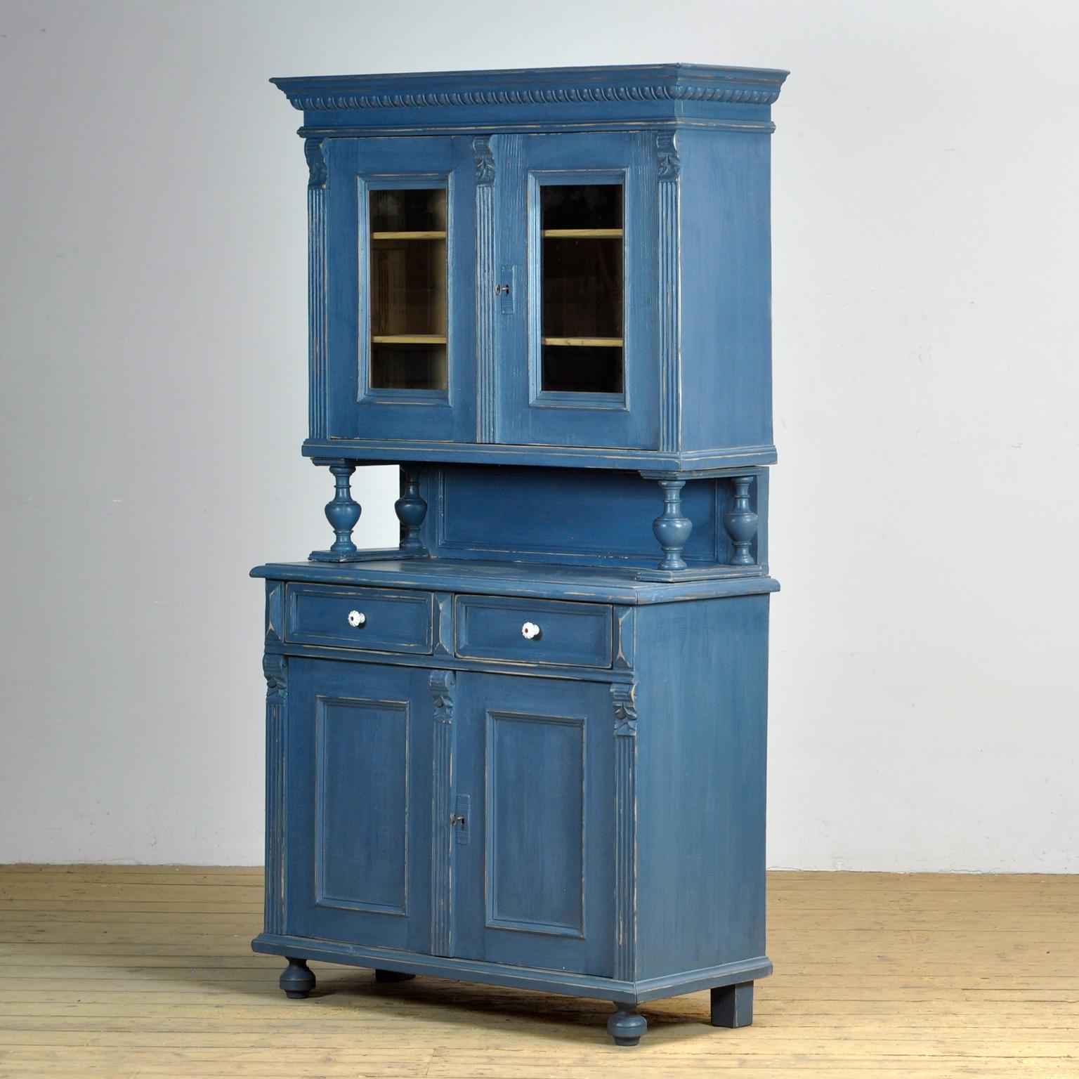 Hungarian Solid Pine Kitchen Cupboard, 1920’s For Sale