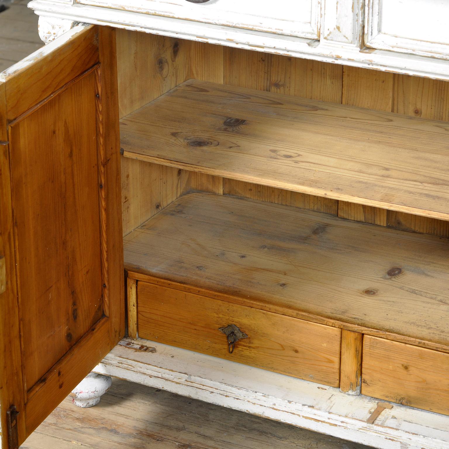 Early 20th Century Solid Pine Kitchen Cupboard, 1920's For Sale